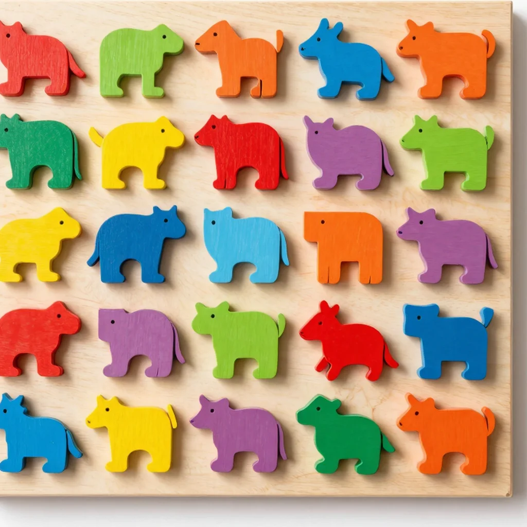 Magnetic Animal Puzzle Board