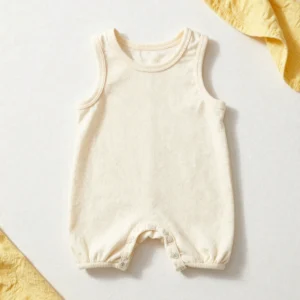 Organic Cotton Ribbed Romper