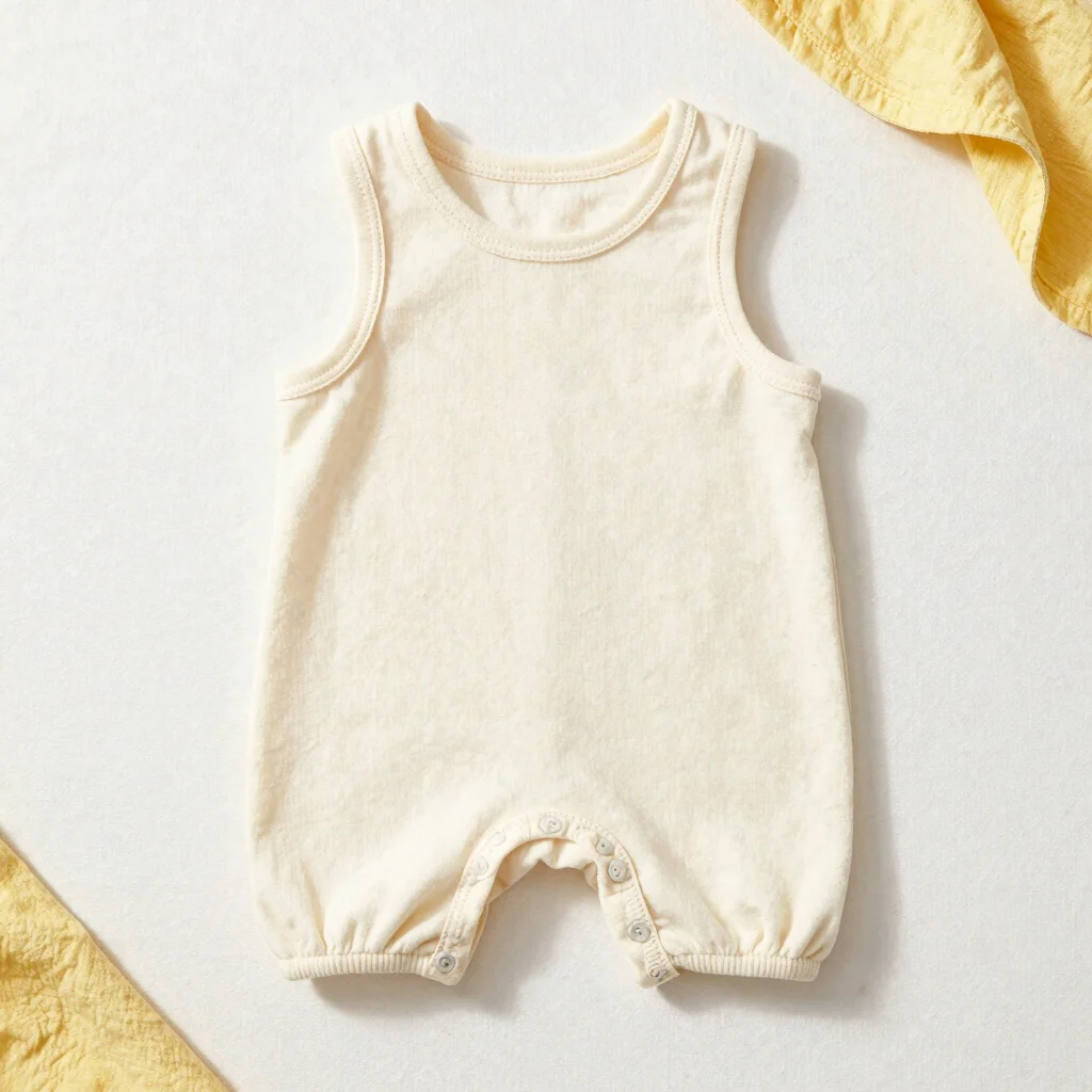 Organic Cotton Ribbed Romper